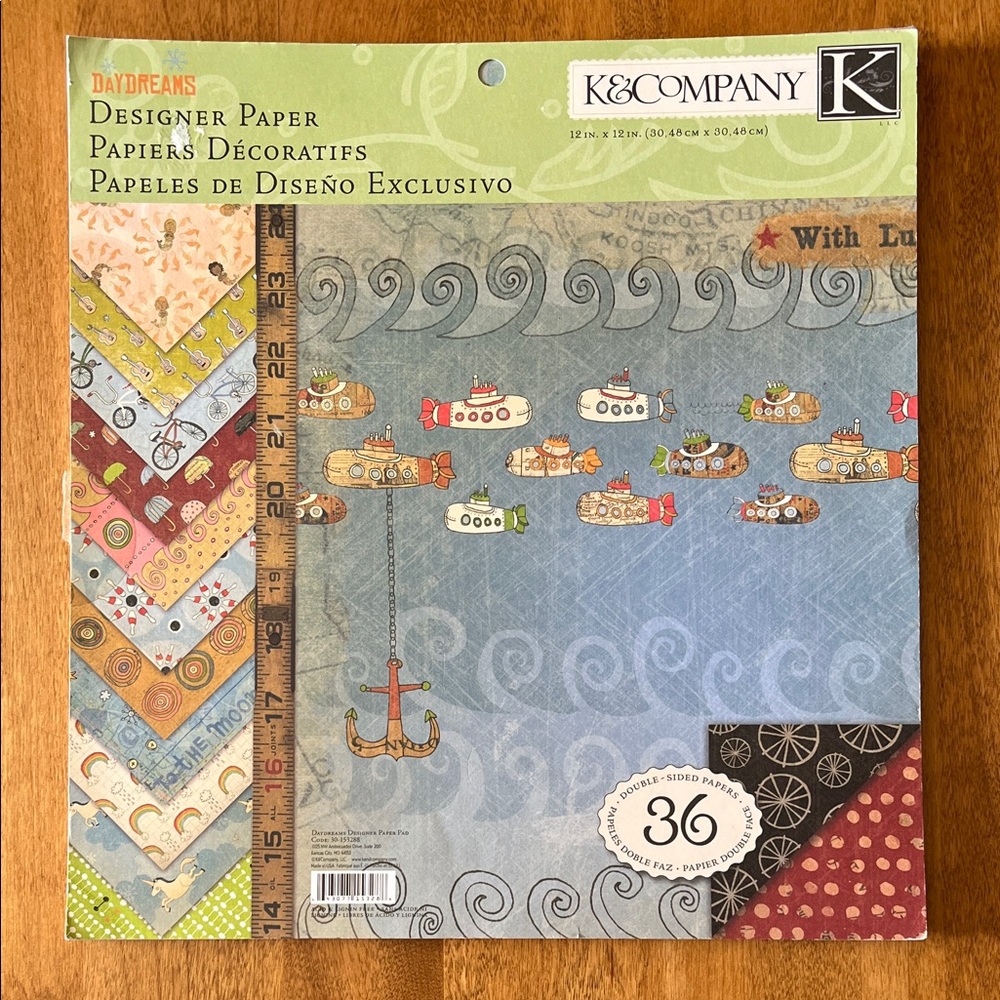 Vintage K&Company Designer Paper Pack 35 Sheets